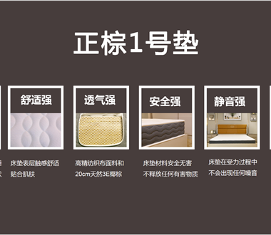 “正棕1號(hào)”爆款護(hù)脊椰棕床墊新...
